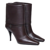 Stivaletti niki in pelle liscia 801393 AADV22245 SAINT LAURENT 