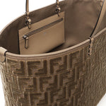 Tote bag velluto FF jacquard 8BH425 AT14F1QDO FENDI 