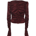 Top in chiffon arricciato 114981 2734 ROTATE 