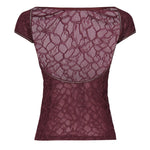 Maglia aderente in pizzo 105228 A2M5R62 PINKO 