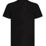 T-shirt con logo strass RMP25481TS BLACK JOHN RICHMOND 
