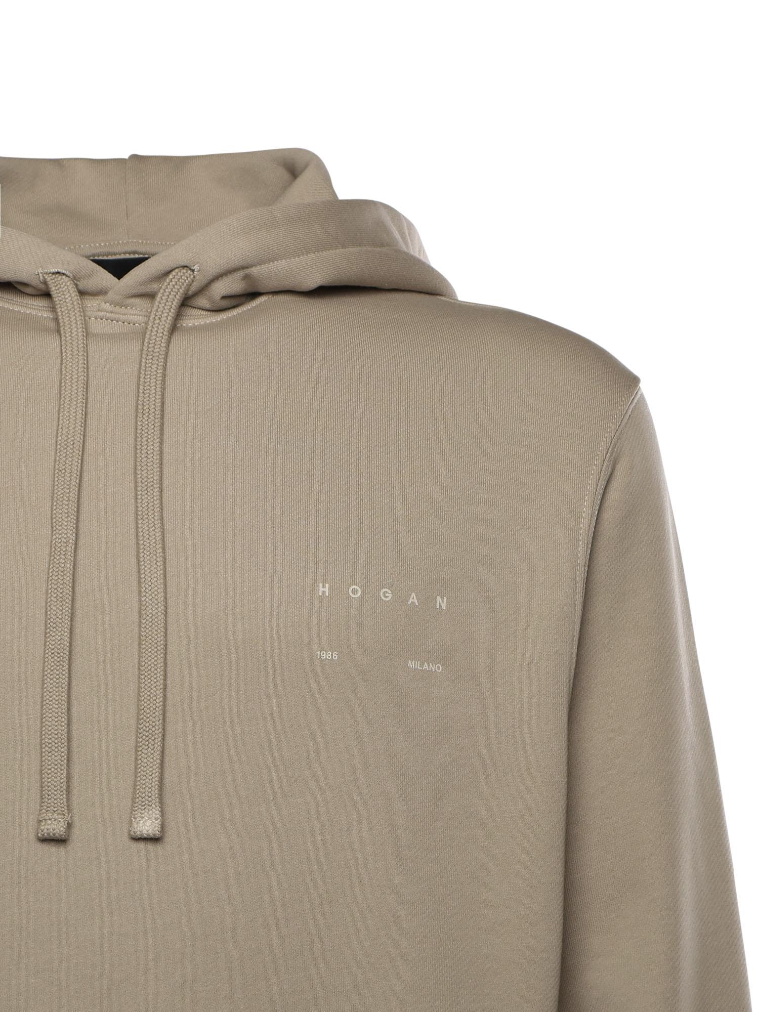 Felpa in cotone con logo KQMB5522290ZFU C004 HOGAN 
