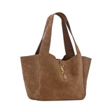 Borsa tote Le 5 à 7 Bea in suede 763435 008IW2885 SAINT LAURENT 