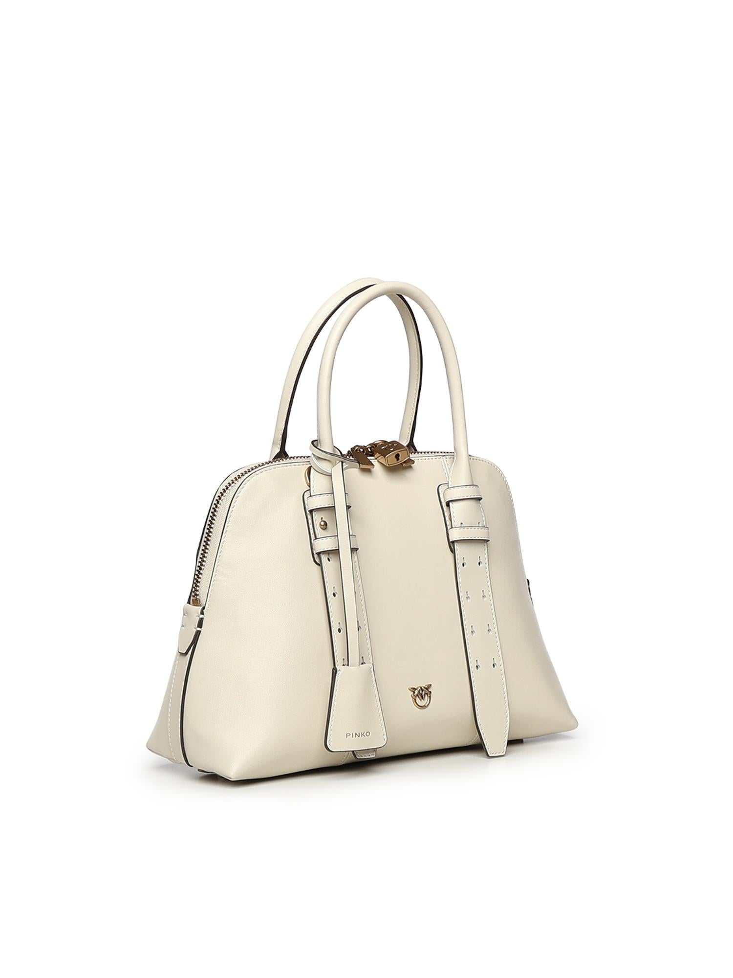 Borsa a mano media Escape Bag in pelle 105906 A0QOZ14Q PINKO 