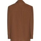 Blazer monopetto in suede DJ771 PL0586DXXX016 DONDUP 