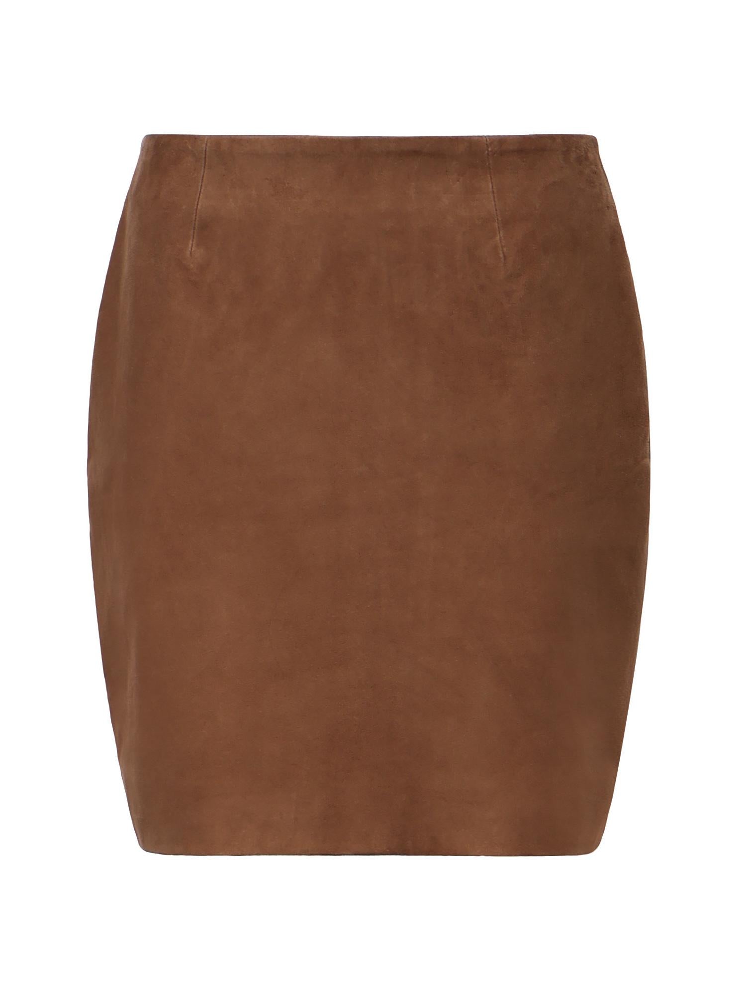 Minigonna in suede 115592 249 ROTATE 