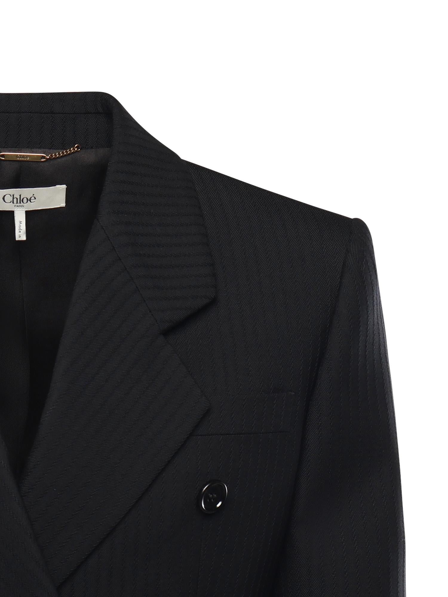 Giacca Spencer corta a righe CH26SVE76065 001 CHLOÉ 