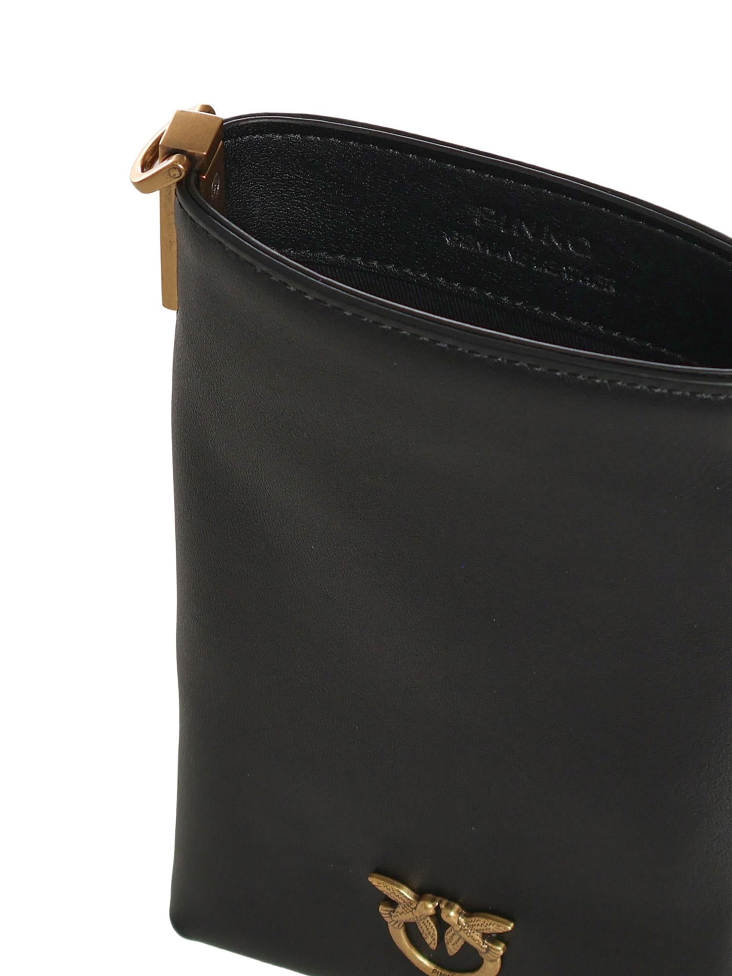 Custodia smartphone a tracolla in pelle 106403 A0QOZ99Q PINKO 