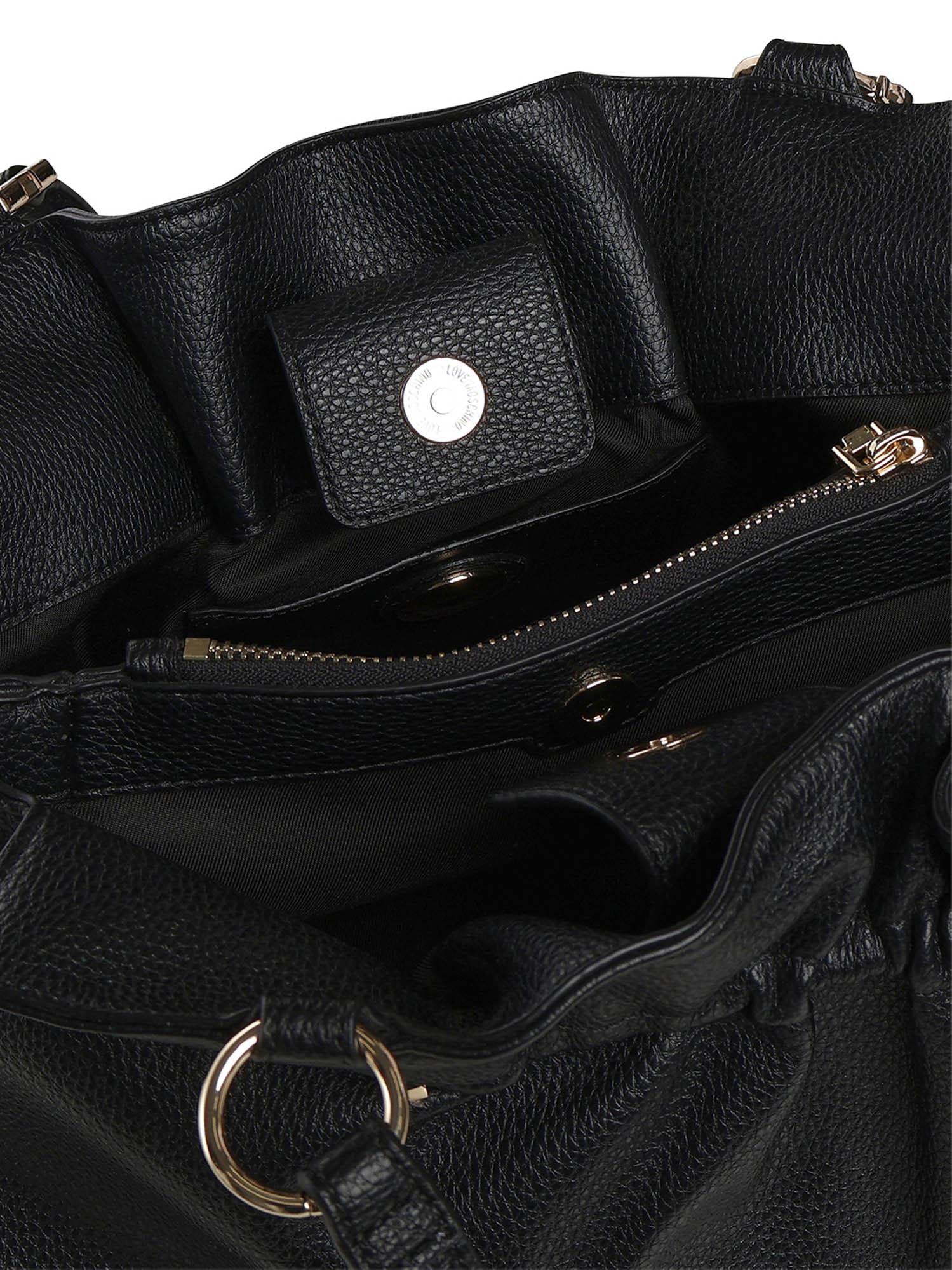 Borsa a spalla con logo JC4009PP1OLB0 000 LOVE MOSCHINO 