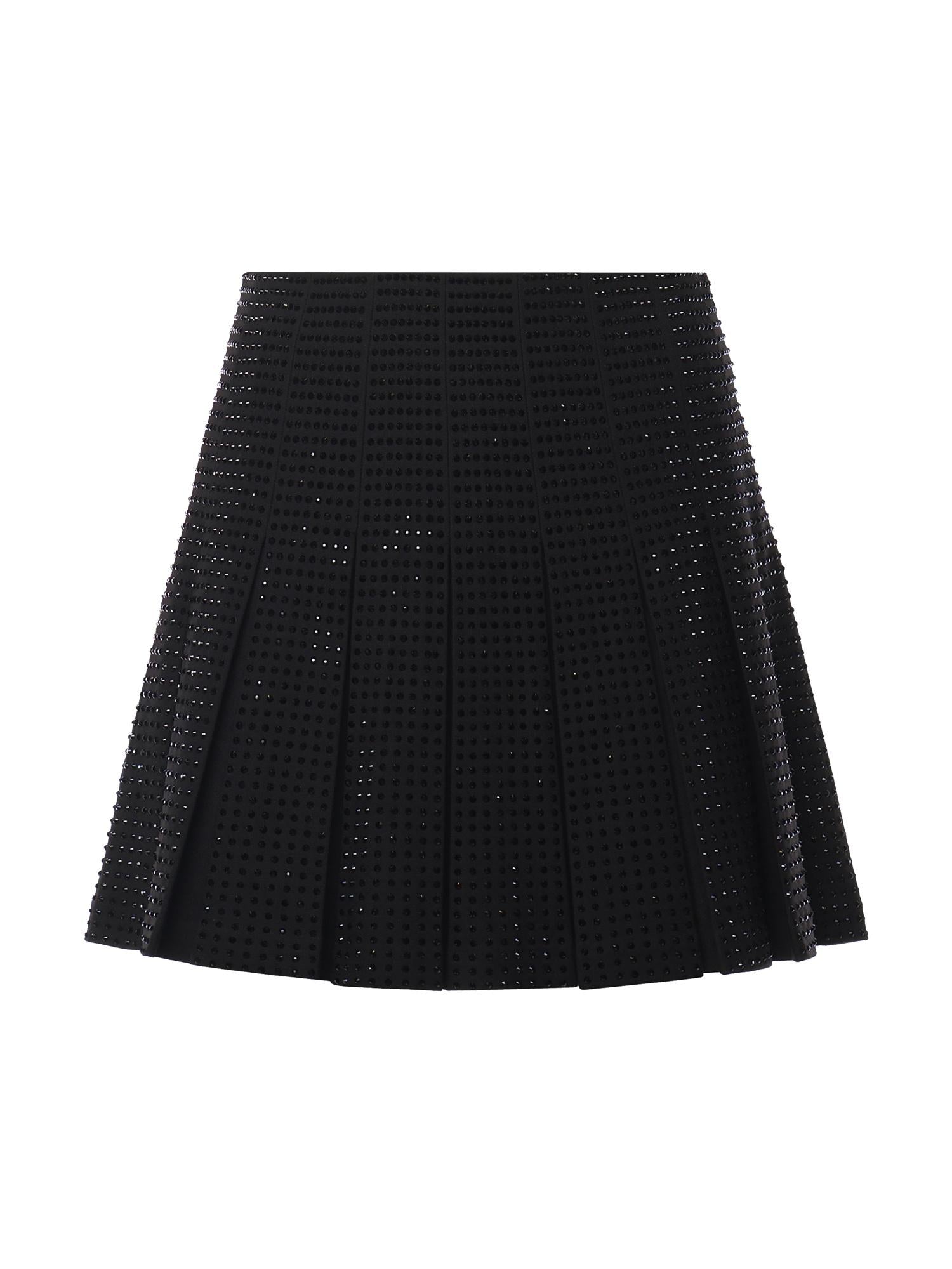Minigonna con strass 105926 A287Z99 PINKO 