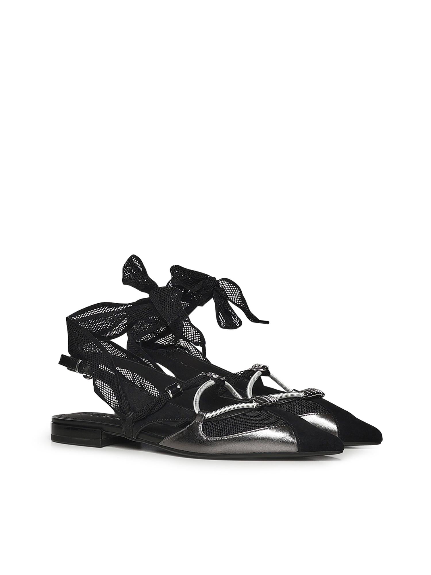 Ballerine slingback con lacci SD0547 9003Z99 PINKO 