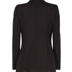 Giacca Turlington monopetto in gessato di lana F29WZT FRBC2S8053 DOLCE & GABBANA 