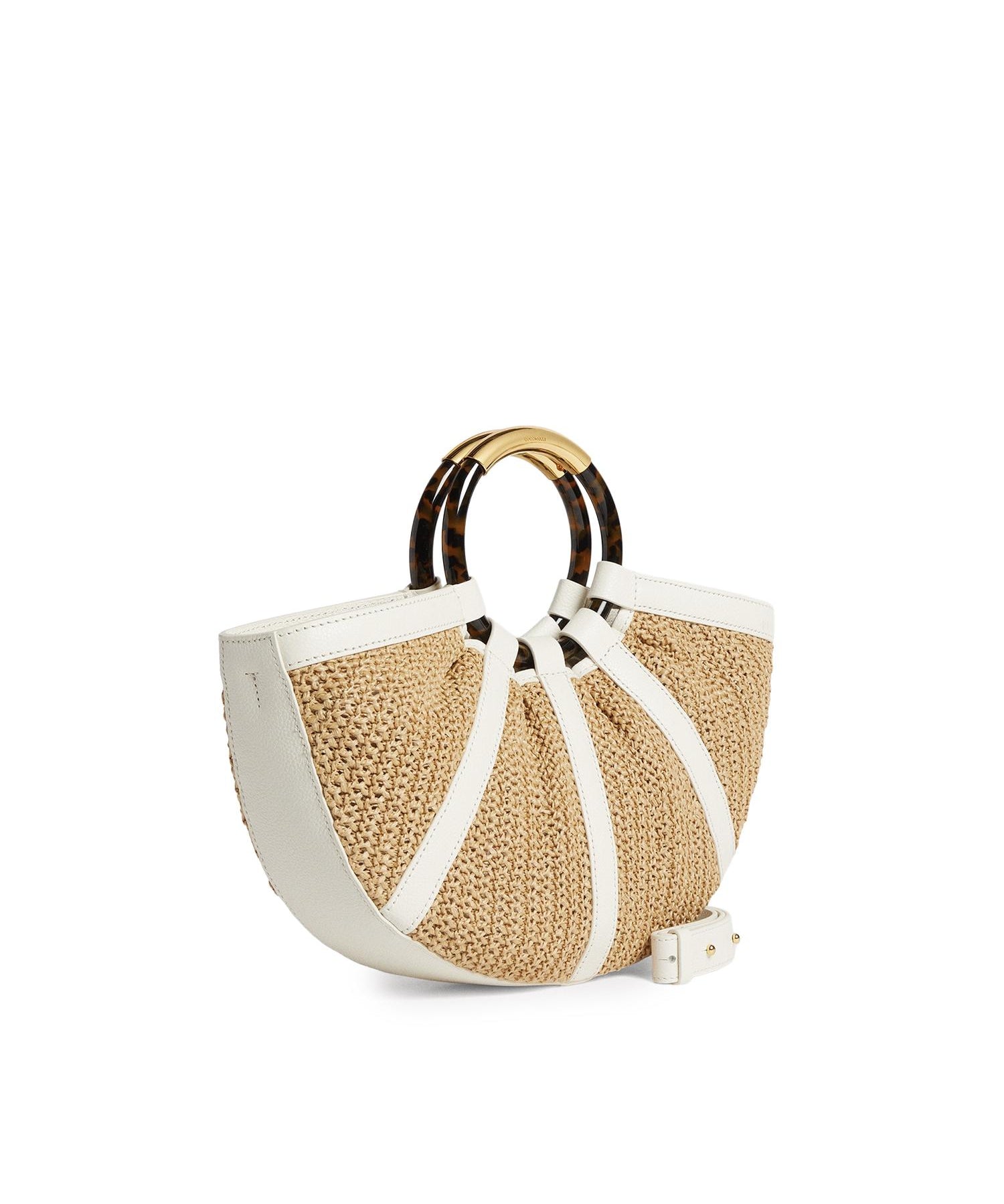 Borsa Shell in paglia e pelle E1U5D180101 392 COCCINELLE 