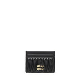 Portacarte in nappa matelassé 5MC076 AFPPF0002 MIU MIU 