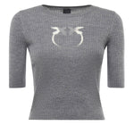 Maglia cropped con logo 102017 A18MII2 PINKO 
