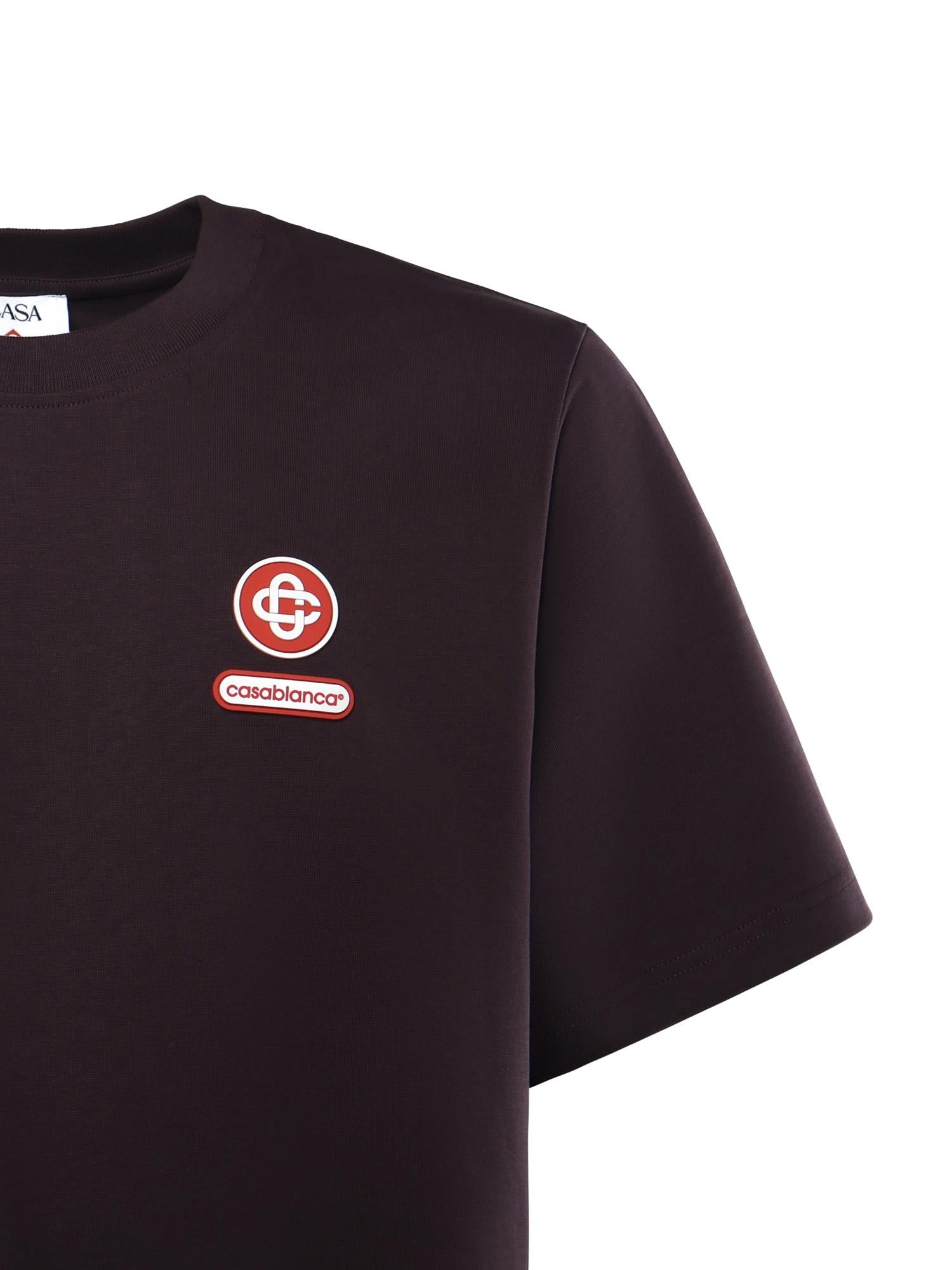 T-shirt con logo in cotone MAW25JTS001 06 CASABLANCA 