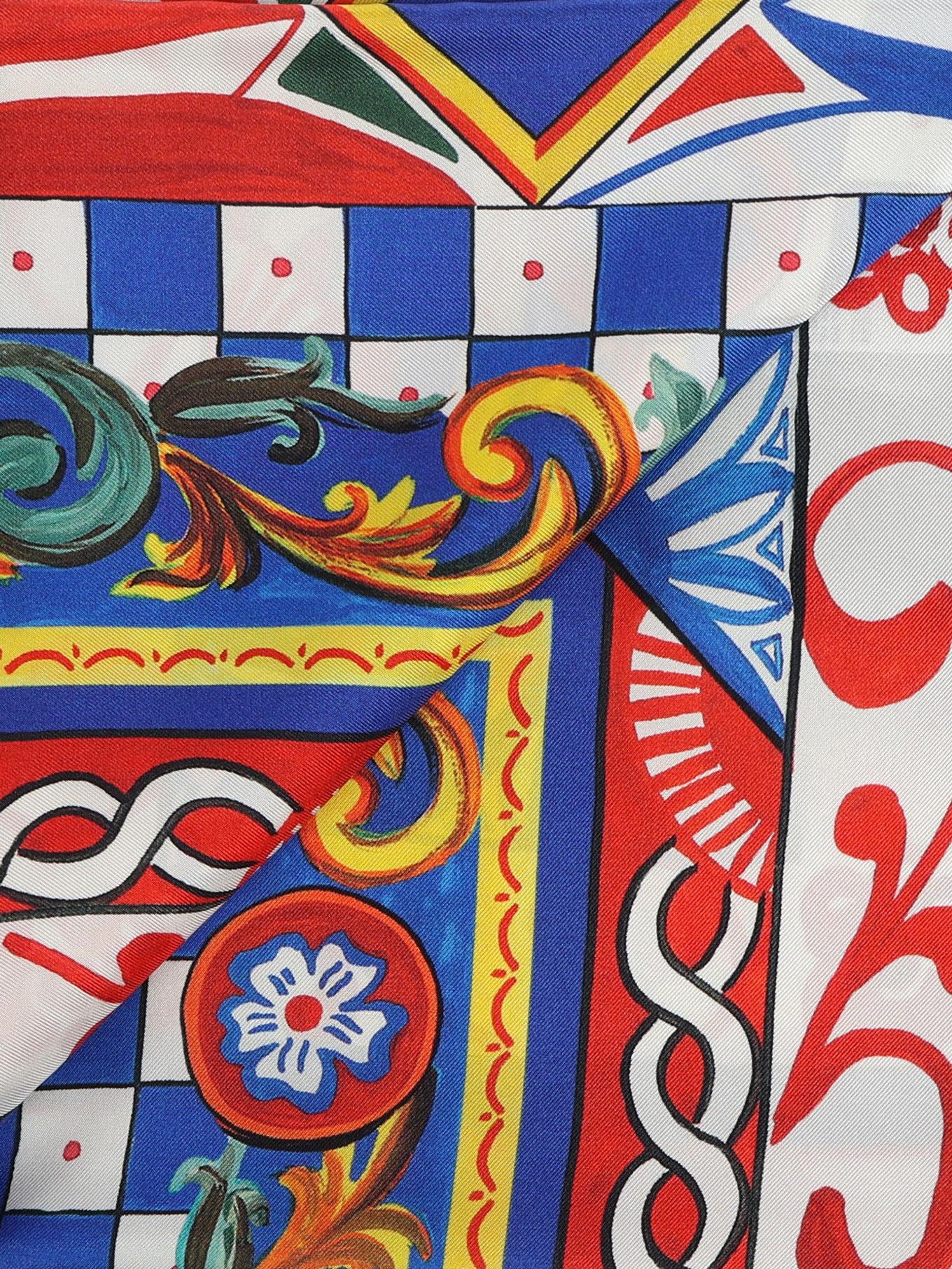 Foulard con stampa Carretto FN087R FI1T1HH01E DOLCE & GABBANA 