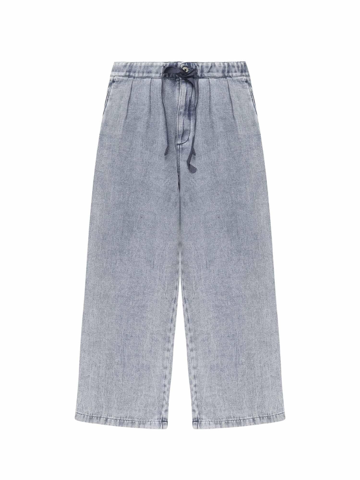 Pantaloni in cotone e lino H526Y11W97 1360 LOEWE 