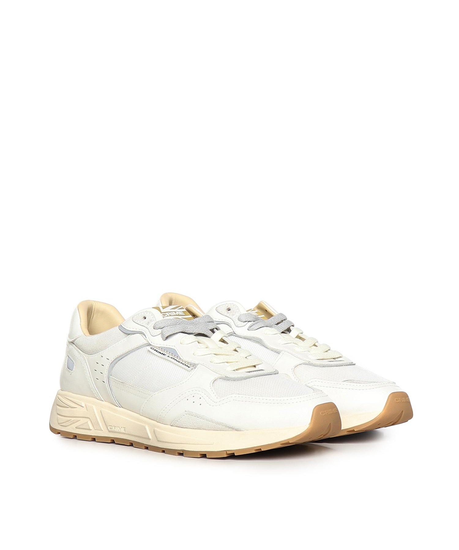 Sneaker Rush in pelle 19600PP8B WHITE CRIME LONDON 