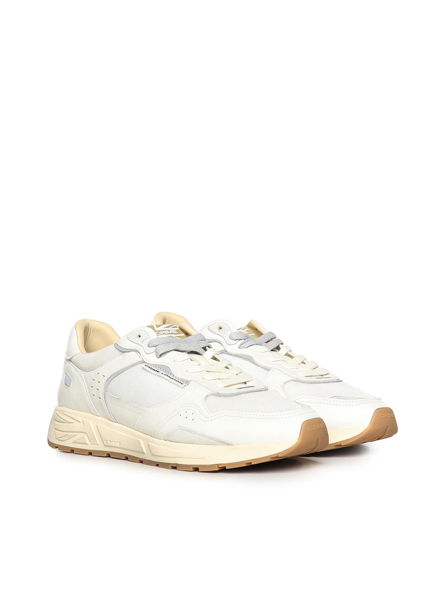 Sneaker Rush in pelle 19600PP8B WHITE CRIME LONDON 