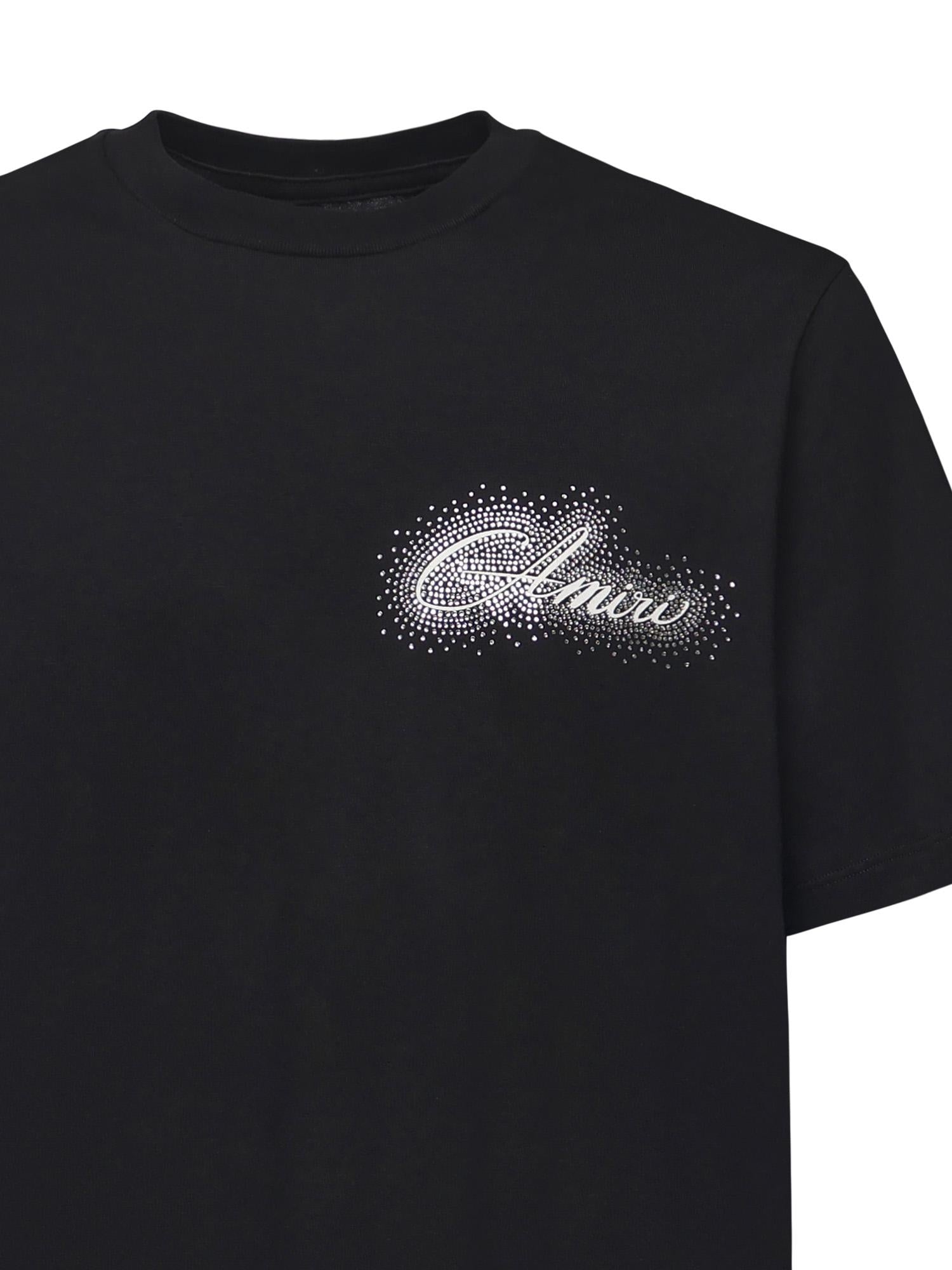 Strass T-shirt in cotone AMJYTE1253 001 AMIRI 