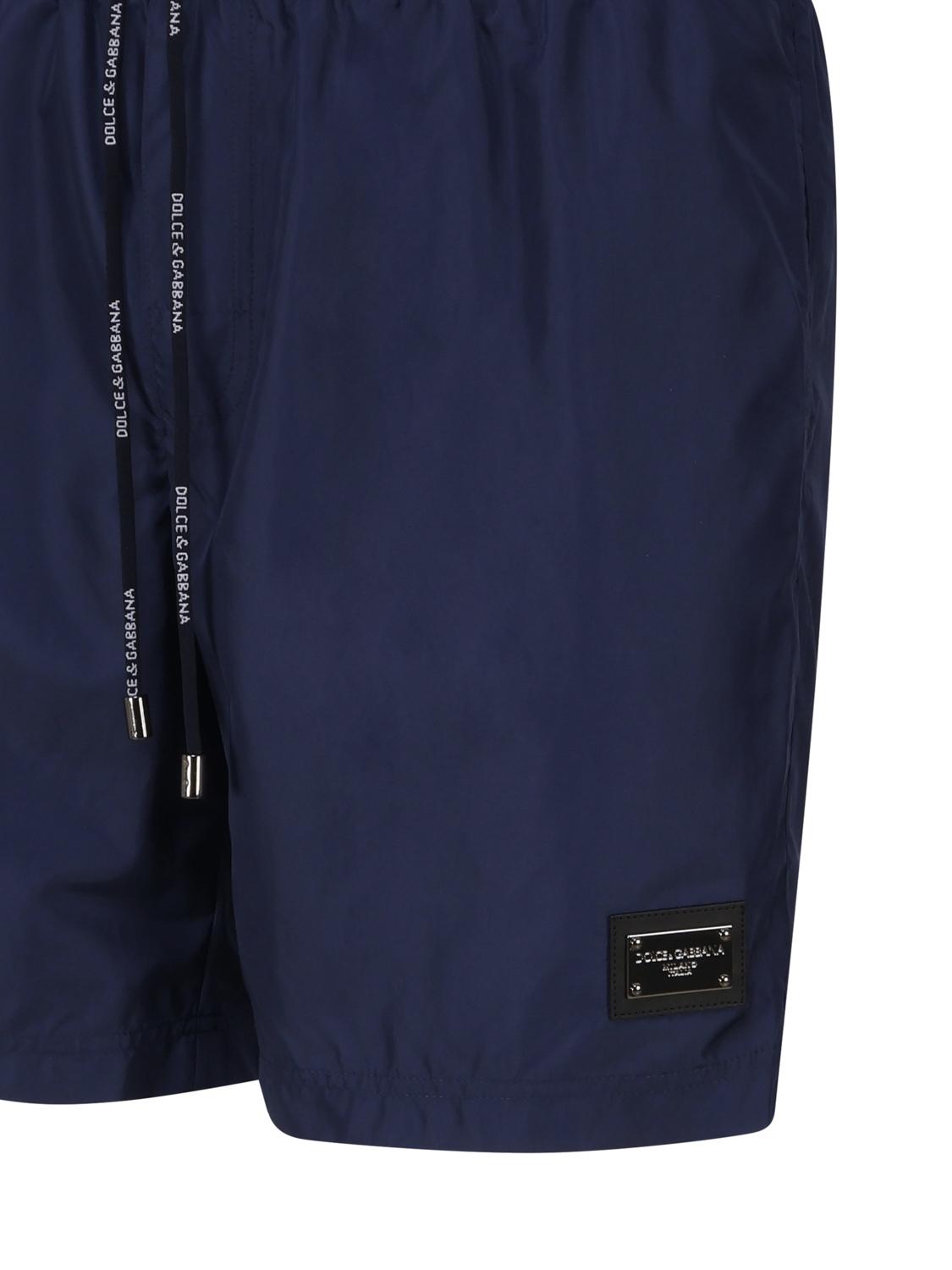 Boxer da mare con placca metallica con logo M4E45T ONO06B0310 DOLCE & GABBANA 