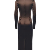 Abito in raso stretch F6TYGT FURADM0694 DOLCE & GABBANA 