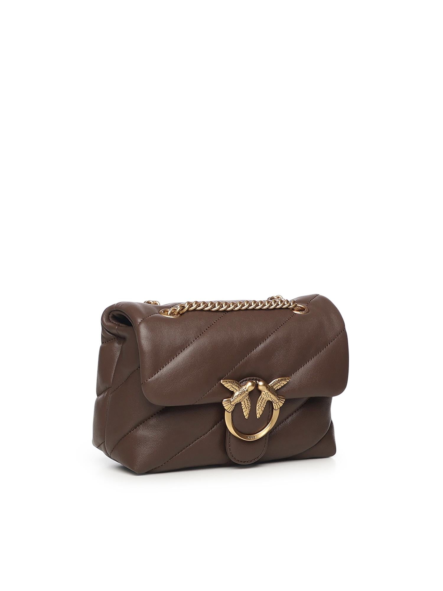 Borsa Mini Love Bag Puff in pelle 100039 A0F2L74Q PINKO 