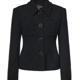 Giacca sartoriale in lana bouclé CH26AVE08060 001 CHLOÉ 