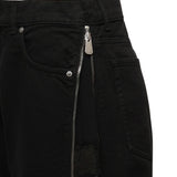 Jeans Wanda con zip laterali 104928 A2V2Z99 PINKO 