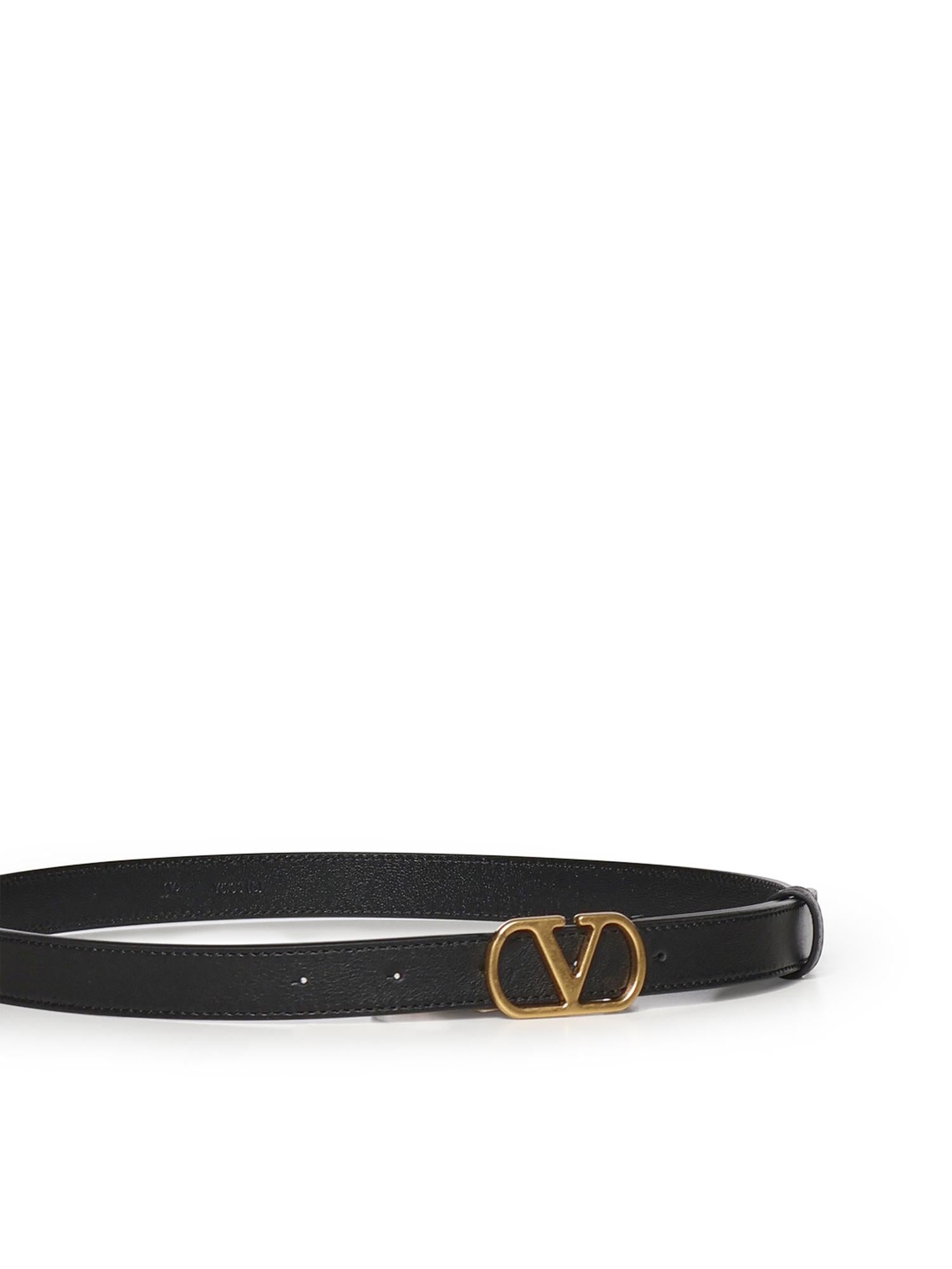 Cintura Vlogo Signature in pelle 7W2T0SM7 IYR0NO VALENTINO GARAVANI 