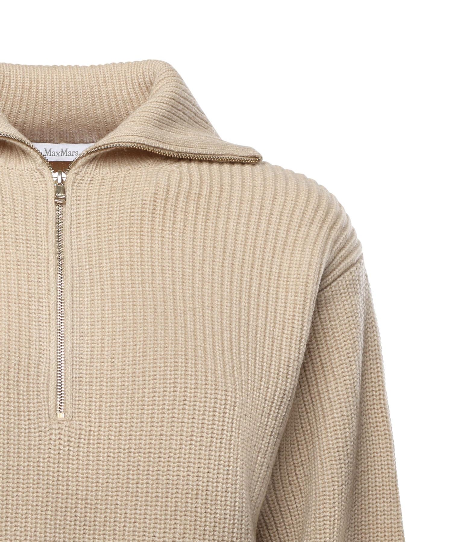 Maglia in lana e cashmere con zip 2521366182600 006 MAX MARA 
