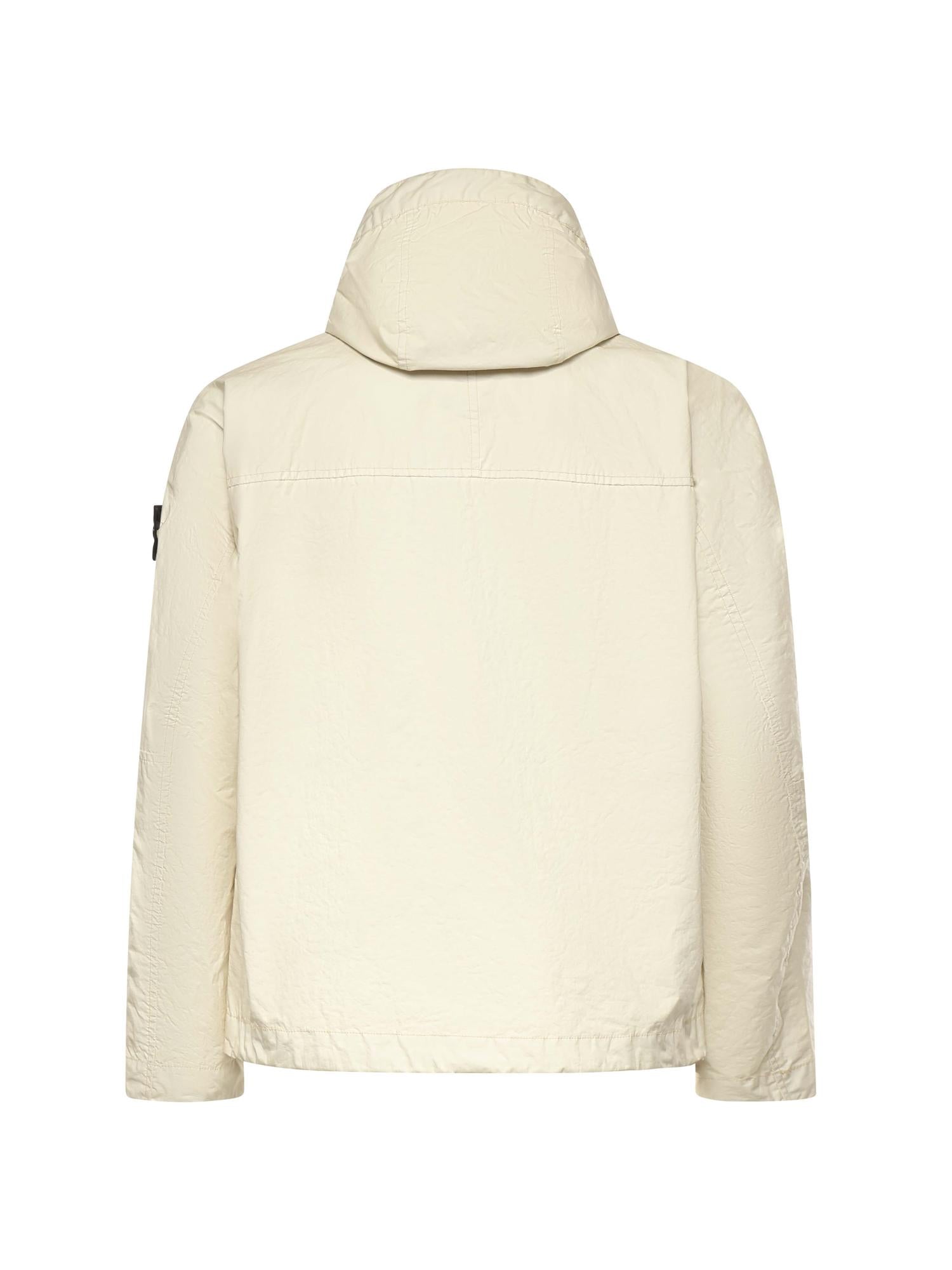 Giacca con cappuccio in nylon con logo L1S154100004 S0A21V0093 STONE ISLAND 