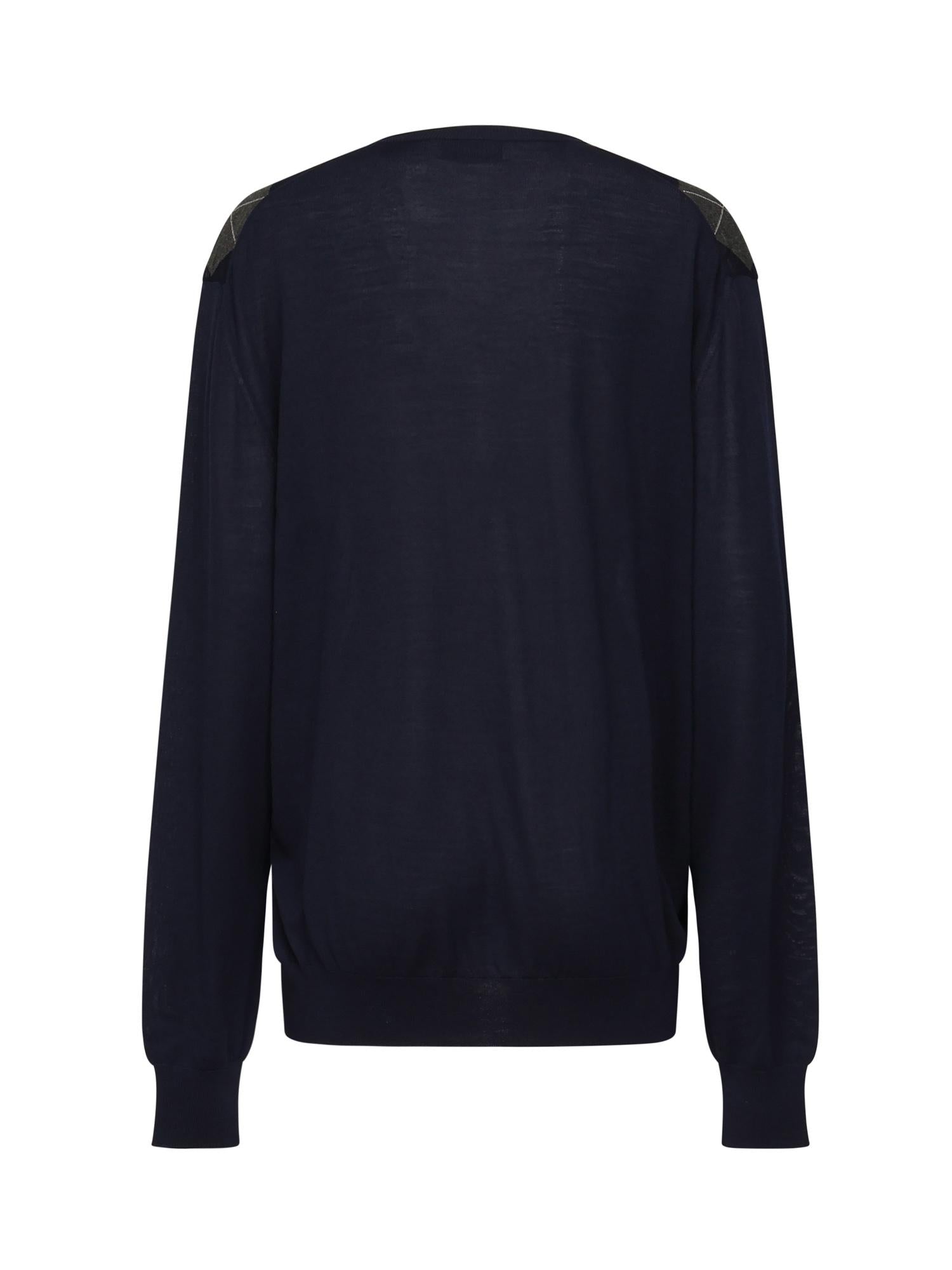 Maglia scollo a V in lana MMLB67 174CF0008 MIU MIU 
