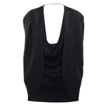 Mantella in satin con drappeggio 79AJQ552 N0707899 GENNY 