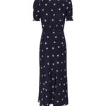 Abito con stampa fiocchi e colletto FABX4113F4595 1844 ALESSANDRA RICH 