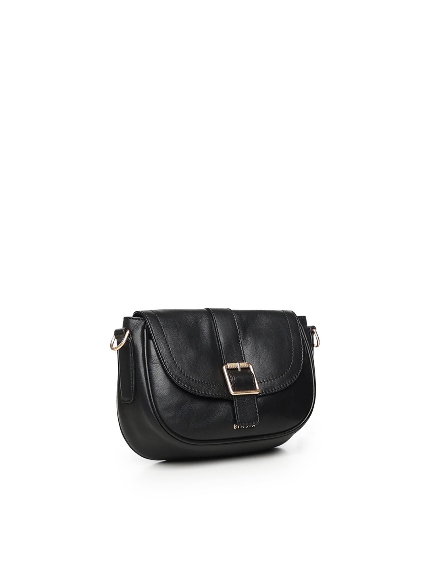 Mini bag a tracolla in pelle BIBP9EC05 NERO BIASIA 