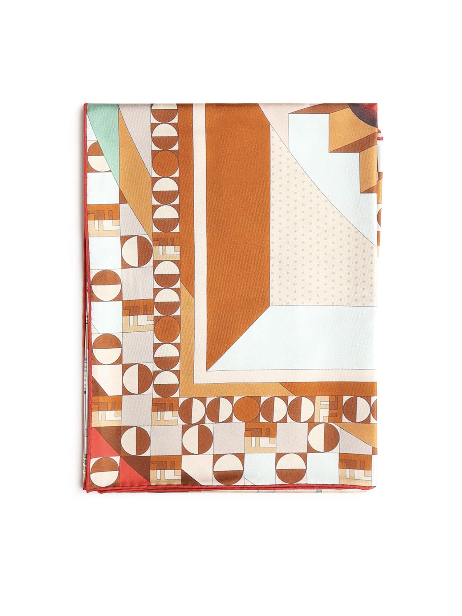 Foulard in seta Moonlight Echoes FXT091 AYL8F1USV FENDI 