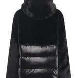 Piumino in nylon con pelliccia 25WBLDC02178 006646999 BLAUER 