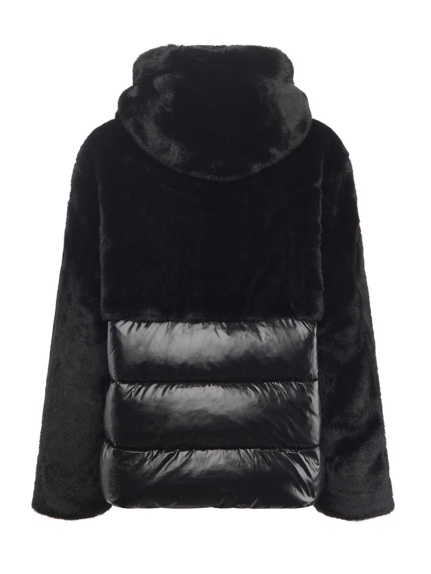 Piumino in nylon con pelliccia 25WBLDC02178 006646999 BLAUER 