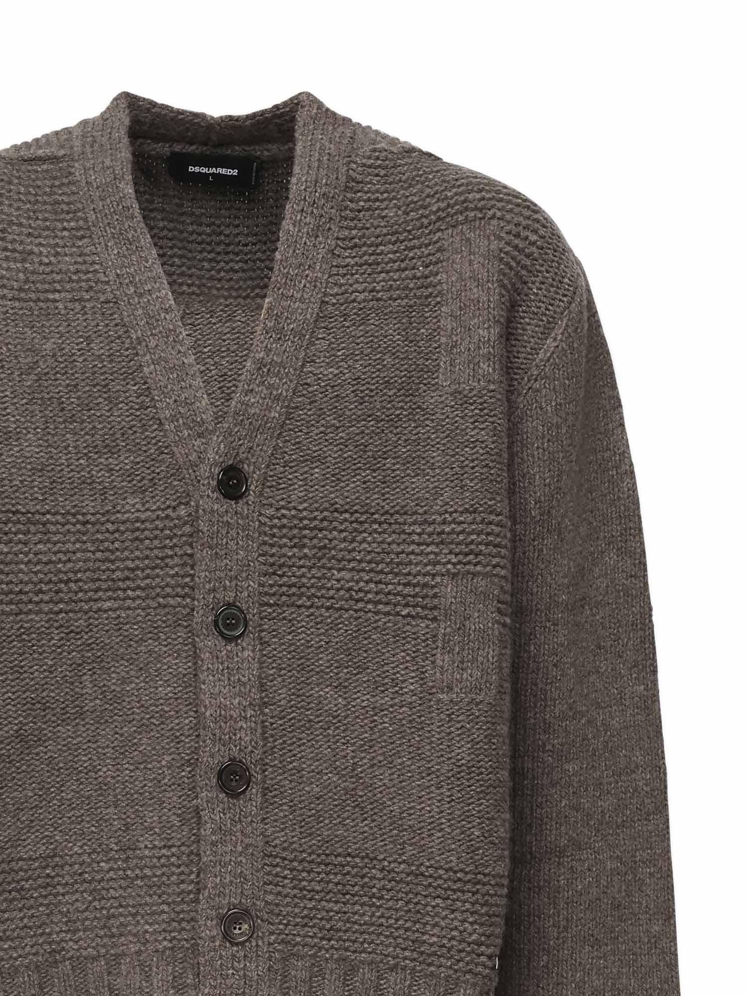 Cardigan in lana S74HA1551 D13147812 DSQUARED2 