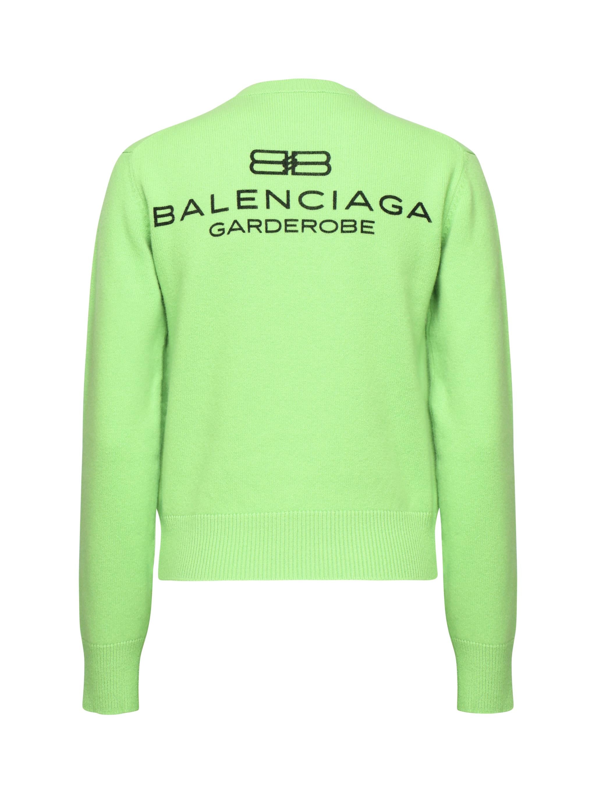 Maglione girocollo con logo 812107 T17143232 BALENCIAGA 