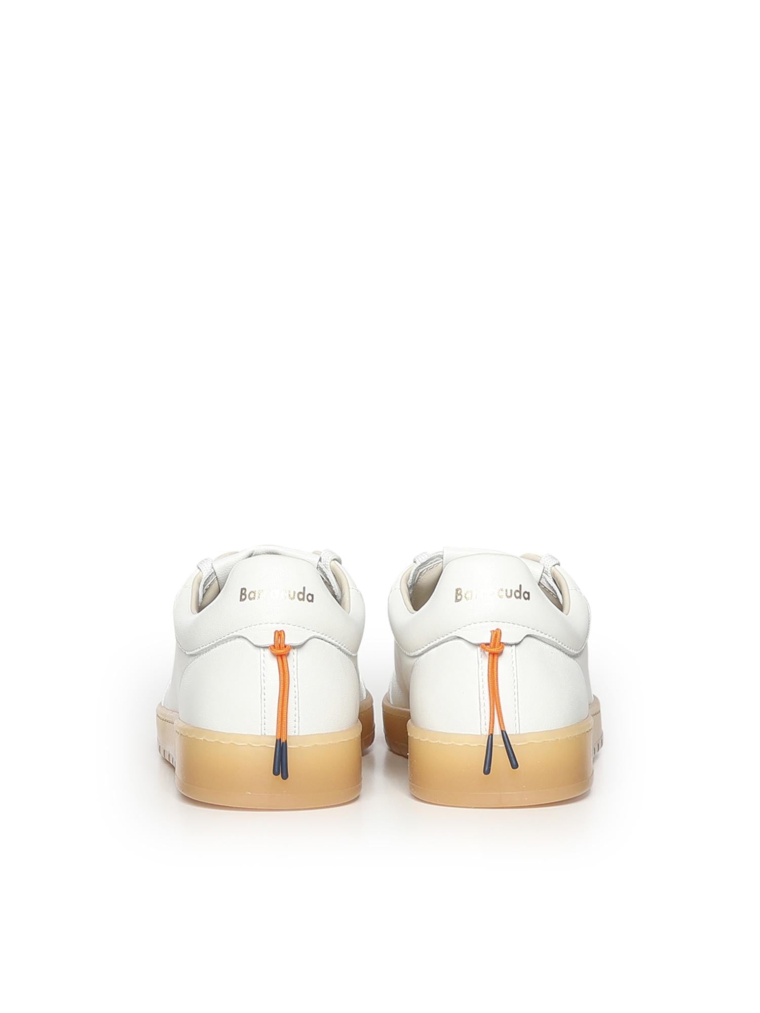 Sneaker Guga in pelle BU3355 BIANCO BARRACUDA 
