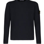 Maglione girocollo con piccoli risvolti K1S155100052 S00B0V0020 STONE ISLAND 