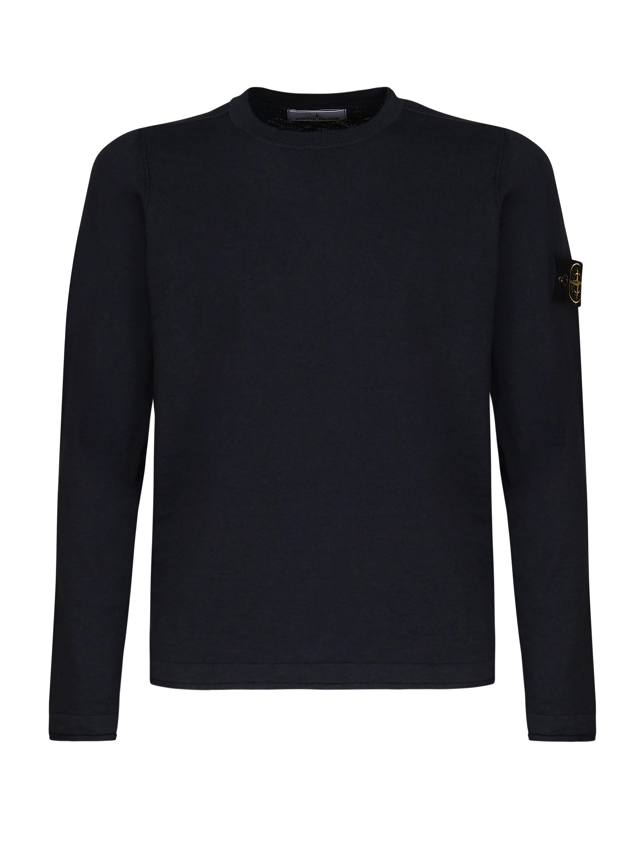 Maglione girocollo con piccoli risvolti K1S155100052 S00B0V0020 STONE ISLAND 