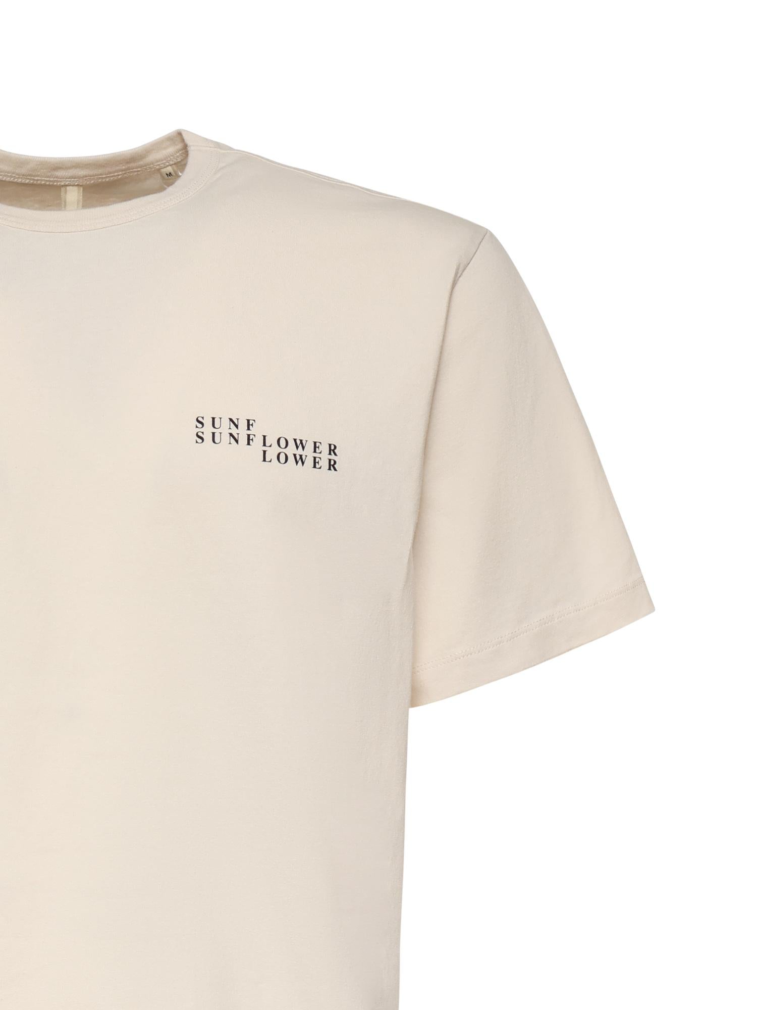 T-shirt in cotone con logo 2054  SUNFLOWER 