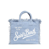 Borsa Colette in lino con logo COL0018 00262L MC2 SAINT BARTH 