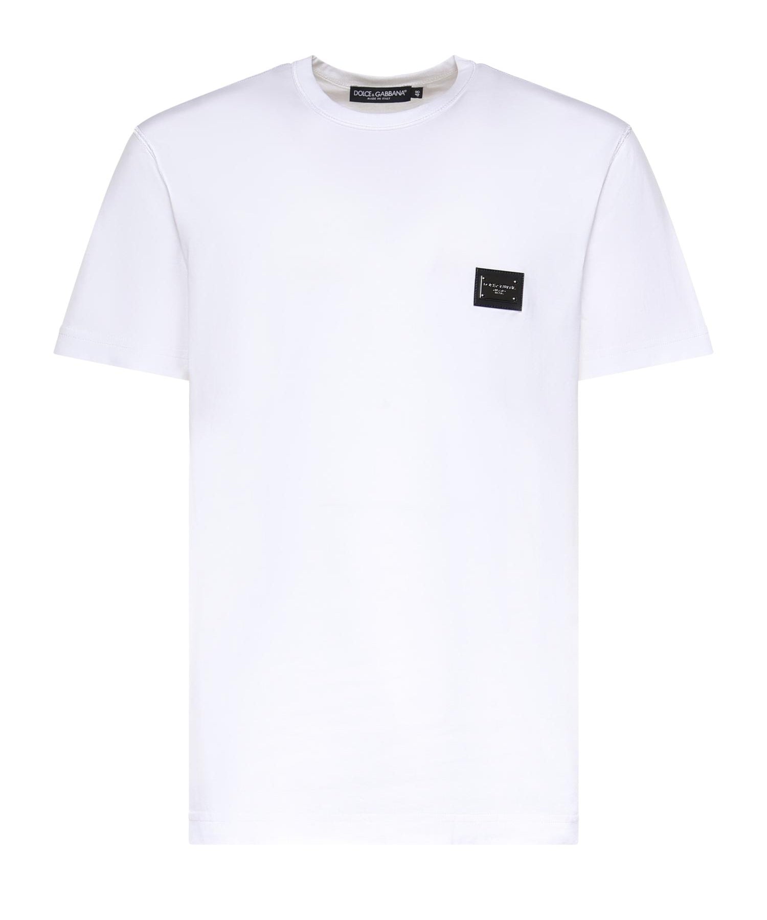 T-shirt in jersey di cotone con logo G8PT1T G7P1BW0800 DOLCE & GABBANA 