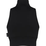 Gilet a coste con logo a contrasto di colore frontale 124JVE072JS0091 -9999 COURREGES 