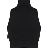 Gilet a coste con logo a contrasto di colore frontale 124JVE072JS0091 -9999 COURREGES 